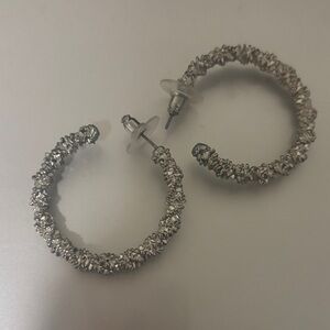 Elegant Silver Hoop Earrings